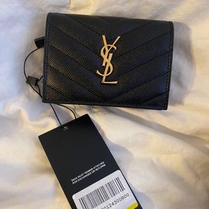 ysl monogram matelasse wallet